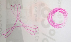 Pink bird nest (right) & dragonfly's wings (left)